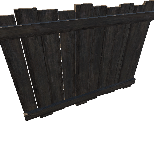 Tall Wood Fence 1B